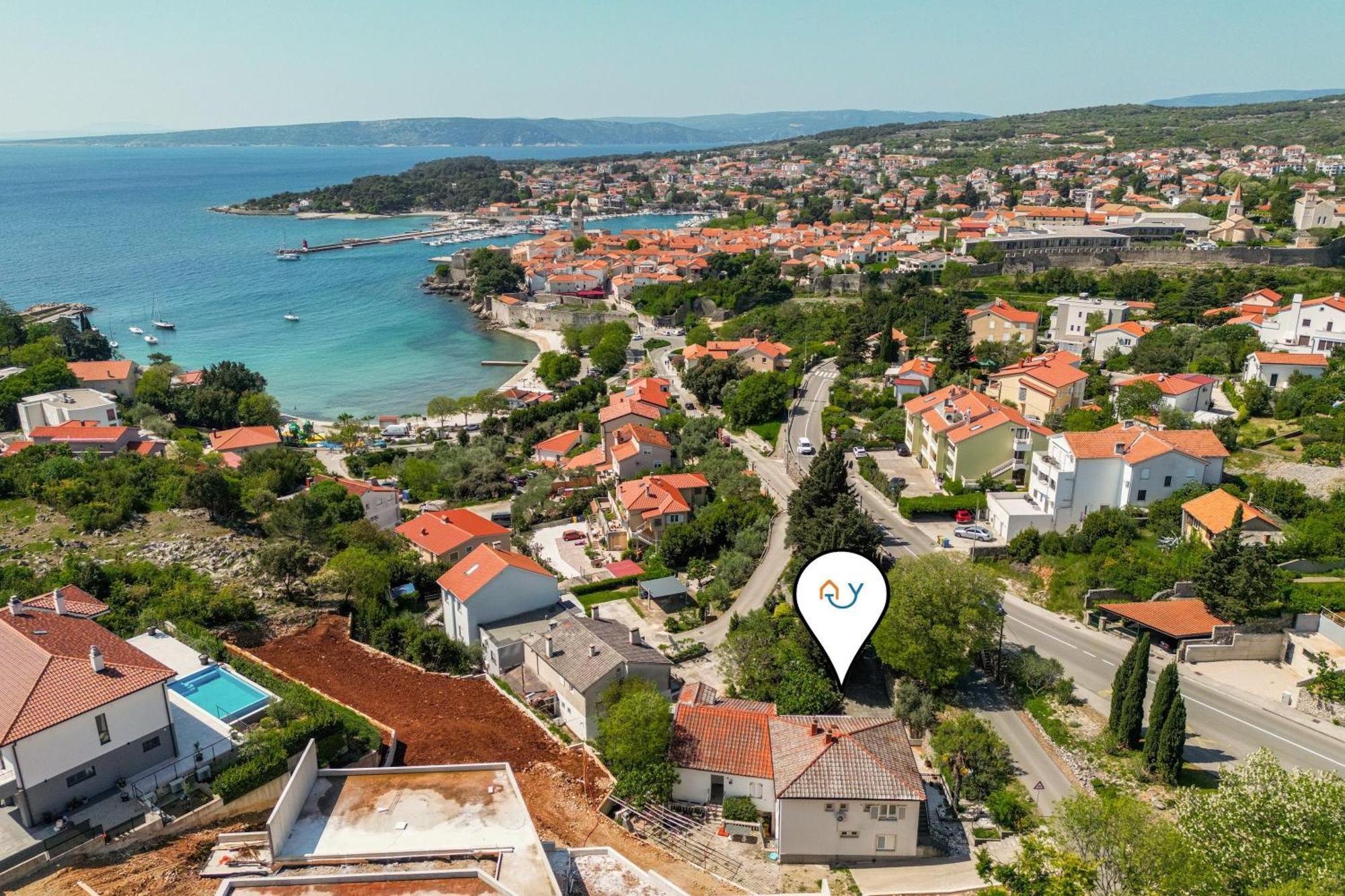 Seaview Apartment Tina Krk Island - Happy Rentals Крк Екстер'єр фото